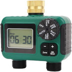 Hilitand 2 Outlet Sprinkler Timer with Brass Inlet for Outdoor Garden - Image 2