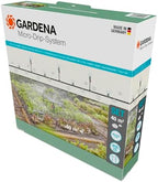 Gardena Micro-Drip-System Drip Irrigation Set Vegetable/Flower Bed (60 m²): Starter Set, Ready to use, Water-Saving Irrigation System, Simple & Flexible Connection Technology (13450-20) by Unknown