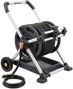Gorilla 225’ Aluminum Zero-Rust Mobile Hose Reel & Flexzilla Garden Hose 5/8 in. x 100 ft, Heavy Duty, Lightweight, Drinking Water Safe, ZillaGreen - HFZG5100YW-E - Image 2