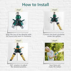Diivoo Hose Splitter 2 Way, Heavy Duty Metal Y Spigot Splitter, High Flow Hose Connector, Easy Grip Faucet Splitter, Solid Hose Bib Splitter for Outdoor Gardening Hoses, 3/4" Standard - Image 5