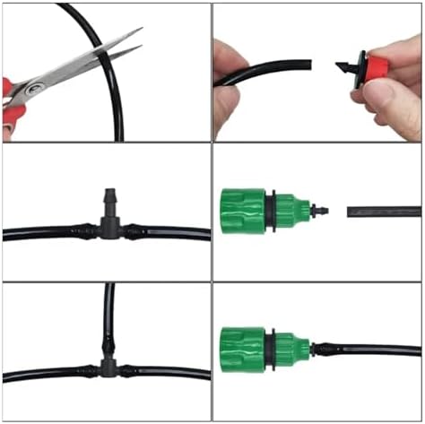 Ship accessories DIY 5-50m PVC Garden Watering Garden Hose 4/7mm Micro Irrigation Pipe Drip Watering Kits with Adjustable Drippers Irrigation accessories(B-30M) - Image 4