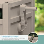 Suncast 100' Garden Hose Reel Hideaway for 5/8" Vinyl Hose, Light Taupe - Image 6