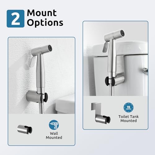 BRITULIF Hot and Cold Bidet Sprayer for Toilet, Adjustable Pressure - Image 4