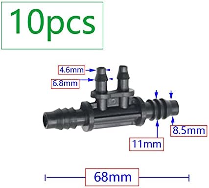 Hose Connector Adapter 100 8mm To 4mm Reducing Hose Connectors T-shaped Elbow Straight Elbow 3/8" 8/11 6mm 1/4" 4/7mm Irrigation Fittings (Color : 3I8 to 2way 1I4) - Image 2