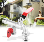 Brass Rain Barrel Spigot 90 Degree Valve Water Tap 1/2" Brass Faucet Home Outdoor Garden Tool - Image 3