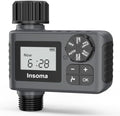 Water Timer, Digital Irrigation Controller System with Rain Delay/Manual Mode/Automatic, Programmable Hose Timers for Outdoor Garden Yard Lawn by Insoma
