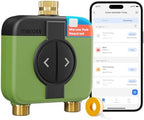 meross WiFi Water Timer for Garden, Hose Timer with Brass Inlet & Outet by meross