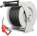 Diesel Fuel Hose Reel 1" x 50', Retractable with Nozzle by Brearo