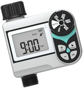 Programmable Digital Irrigation Controller for Yard Sprinkler Setup Sturdy Brass Connection Simple LCD Panel Intelligent Watering Clock - Image 3