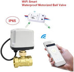 Ball Valve, WiFi Smart Waterproof Electric Ball Valve Brass Timing Switch Life Control Support Water 220(DN20) - Image 2