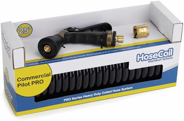 Professional 25' Hose Kit with Boat Bumper Metal Nozzle by HoseCoil - Image 2