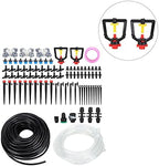 30m Drip Irrigation Kit, Garden Watering System with Tubing Hose Nozzles Valves and Drippers, Automatic Micro Sprinkler for Potted Plants Greenhouse Balcony - Image 4
