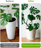 PACETAP 16 inch Plant Saucer Pot Tray 5 Pack, Large Thickened PP Plastic Flower Planter Water Drip Trays for Indoor Outdoor Garden, Semi-Transparent Planter Water Catcher for Pot, Plant Dish - Image 5
