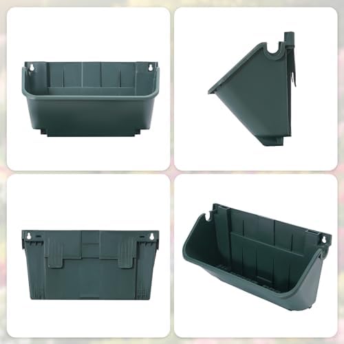 24 Pack Vertical Garden Planter,13 inch Wall Mounted Planter for Patio Indoor Outdoor Decor, Garden Self Watering Pot Balcony Plant Vegetable Fruit Herb Hanging Pocket Holder Flowerpot (Army Green) - Image 6