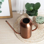 CALLARON Stainless Steel Watering Can with Long Spout 1.5l Indoor and Outdoor Plant Watering Pot for Garden Flowers and Bonsai Vintage Copper Finish - Image 5