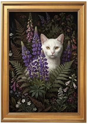Gold Vintage Framed Hydrangea Still Life Wall Art Floral Painting Print by Unknown