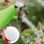 Watering Can 1.3L Atomization Watering Can Press Type Large Capacity Plastic Bottle Plants Pressure Spray Water Kettle Garden Tool(A-Orange) - Image 4