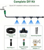 Metal Misting Nozzle Tee with Built in Hose, Sprayer for Outdoor Cooling - Image 6