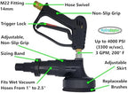 Pressure Washer Accessory, Wet Vacuum Tool, Indoor & Outdoor Surface Cleaning Attachment, Maximum Containment, Minimal Overspray, Capture Waste, Water Moccasin - Image 2