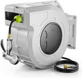 Retractable Garden Hose Reel, 1/2 Inch x 130ft, Wall Mounted Hose Reel by Baotree