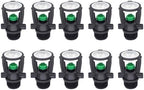 1/2-inch External Thread Automatic Rotating Spray Head, 360-Degree Mini Drip Irrigation Nozzle, for Lawn and Garden Irrigation, Green (10PCS, A) by Unknown