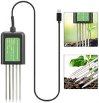USB Soil Sensor 7-in-1 Tester For Moisture, Soil Analysis Tool, Temperature, PH & NPK Nutrients - IP68 Digital Meter For Agriculture, Gardening & Research Farming, Floriculture - Image 2