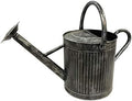 Gardener Select (W3002P-JA Metal Watering Can - Modern Indoor & Outdoor Watering Pot with Handles & Removable Rosette (9.5 Liter, Silver Black) by GardenerSelect