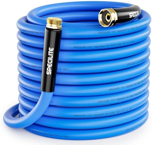 SPECILITE Hot/Cold Garden Water Hose 100 ft x 3/4", -50℉ to 190℉, Blue by SPECILITE