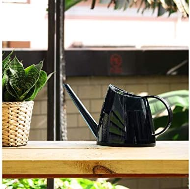 1.4L Watering Can Long Spout Plastic. Modern Watering Bottle for Indoor Outdoor Use, Lightweight Water Sprayer with Handle for Garden House Flower Bonsai Plant (Frosted Gray) - Image 4