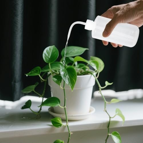 4 Pcs Squeeze Bottle for Plants, 16.9 fl oz, 500 ml Capacity, Spray Bottles with Curved Nozzle, Precision Watering for Indoor Plants, Fertilizer Mixing and Cleaning Tasks - Image 2