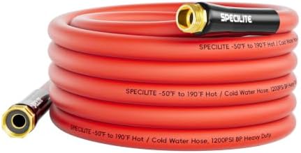 SPECILITE 5-layer 5/8" Hot/Cold Garden Water Hose 25ft, Burst 1200psi by SPECILITE