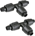 Irritec Perma-Loc Tubing Tee - Size : 3/4"- 2 Pack by Drip+Depot