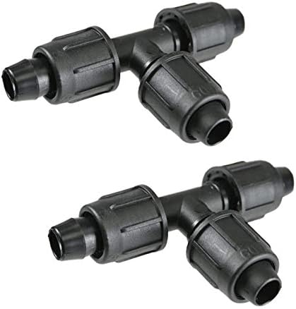 Irritec Perma-Loc Tubing Tee - Size : 3/4"- 2 Pack by Drip+Depot