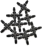 Hose Fittings Hose Adapters 10 Pieces of Miniature Drip Irrigation Hose Barbs All 8/11 Mm Pipe Cross Connectors for Irrigation Pipes Hose Connector IT068 - Image 3