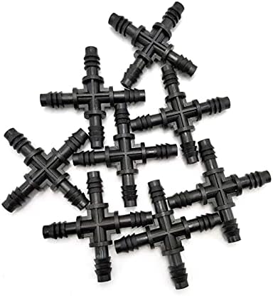Hose Fittings Hose Adapters 10 Pieces of Miniature Drip Irrigation Hose Barbs All 8/11 Mm Pipe Cross Connectors for Irrigation Pipes Hose Connector IT068 - Image 3