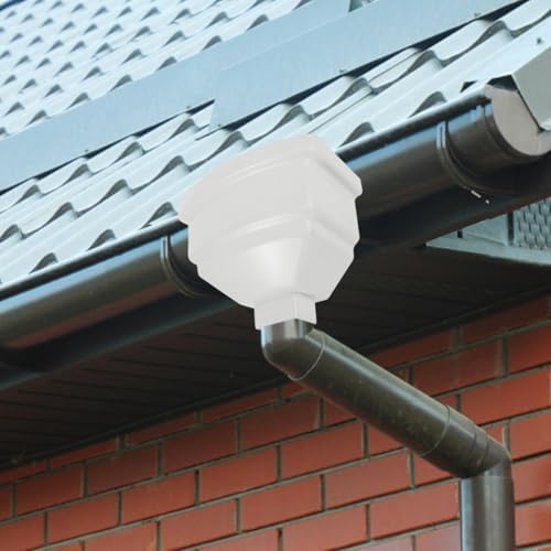 MAGICLULU PVC Curved Rainwater Diverter for Downspout Gutter Villa - Image 5