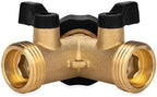 Camco Solid Brass Water Wye Valve- Easy Grip Valve Handles and Simple Water Hose Connection CSA Low Lead Certified - (20123) - Image 3