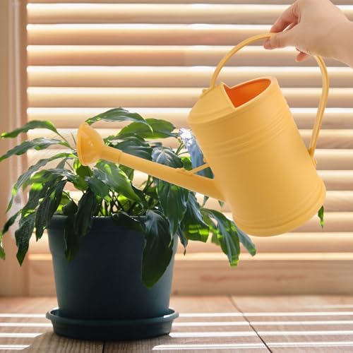 SHINEOFI Thickened Indoor Watering Can with Long Spout Portable Plastic Sprinkling Pot for Flowers and Succulents Gentle Spray Head for Houseplants and Bonsai Gardening Use - Image 6