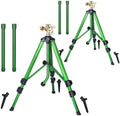 Deluxe 48" Tripod Sprinkler with Brass Impact Head, Adjustable 16-37 Inch Stand, with 12 Inch Extension Poles and Spiked Leg Shoes SP02-2PACK by Unknown
