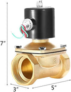 BACOENG Brass Electric Solenoid Valve 2" AC110V (NPT, Normally Closed) - Image 2