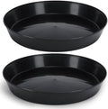 18 Inch (16.3 Inch Base) Case of 2 Plant Saucer, Black by AustinPlanter