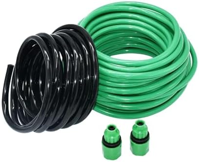 Garden supplies Garden Watering Hose 4/7mm 8/11mm 9/12mm PVC Micro Irrigation Pipe Drip Irrigation Tubing Sprinkler for Lawn Balcony Nozzle(Burgundy) by Unknown