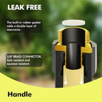 200 FT Heavy Duty Garden Hose, 5/8 in Rubber Water Hose, Black - Image 3