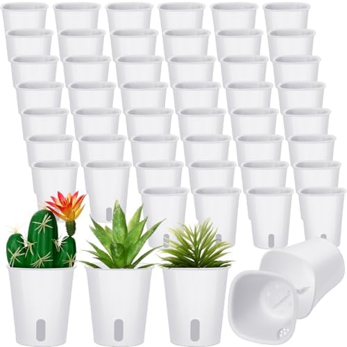 Ziliny 50 Pcs 3 Inch Self Watering Planters with Water Indicator by Ziliny