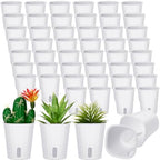 Ziliny 50 Pcs 3 Inch Self Watering Planters with Water Indicator by Ziliny
