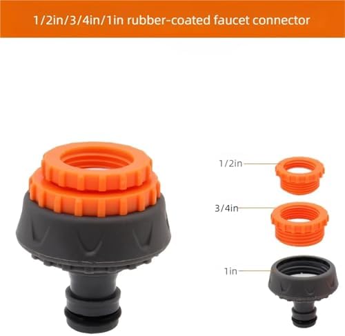 Expandable Garden Hose Repair Kit 8PCS Male/Female Faucet Quick Connectors Garden Hose Coupler with Ball Valve for Pipe Repair and Watering Or Irrigation(Medium) - Image 2