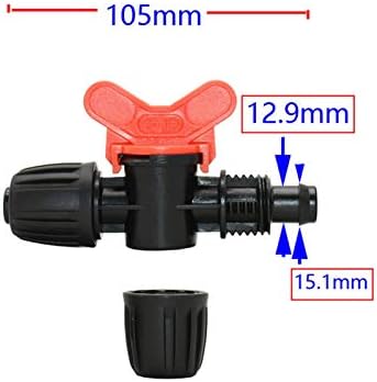 Hose Connector Adapter 20 Garden Taps 4/8/10/12/16/20mm Hose Water Valve PE Pipe Home Garden Greenhouse Micro Irrigation (Color : 20mm x 25MM) - Image 3