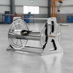 Simple Metal Hose Winder | Rust-Resistant Stainless Steel, Hose Reel with Hand Crank, Manual, for Garden, Yard, Gardeners, 100M - Image 3