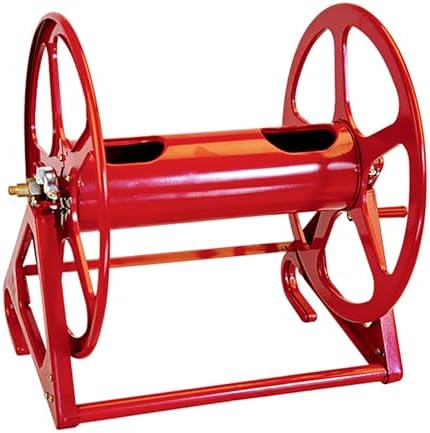 Heavy Duty Metal Garden Hose Reel Cart, Wall/Floor Mounted with Hand Crank, Durable Steel Hose Storage for Watering, Spraying & Car Wash - Agricultural Hose Solution by Unknown
