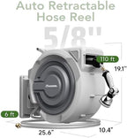 Retractable Hose Reel 5/8"x 110ft, Retractable Garden Hose - Image 6